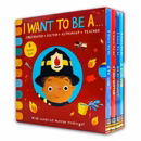 I WANT TO BE A... Series 4 Books Childrens Collection Set